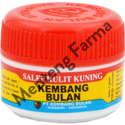 Salep Kulit Kuning Kembang Bulan 7 Gr - Salep Gatal, Jerawat, Panu, Kadas, Kudis, Kutu Air - Menteng Farma