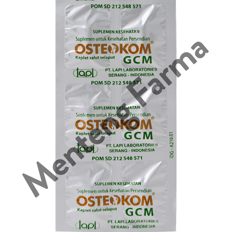 Osteokom 30 Kaplet - Suplemen Kesehatan Tulang dan Sendi - Menteng Farma