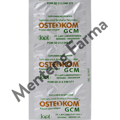 Osteokom 30 Kaplet - Suplemen Kesehatan Tulang dan Sendi - Menteng Farma