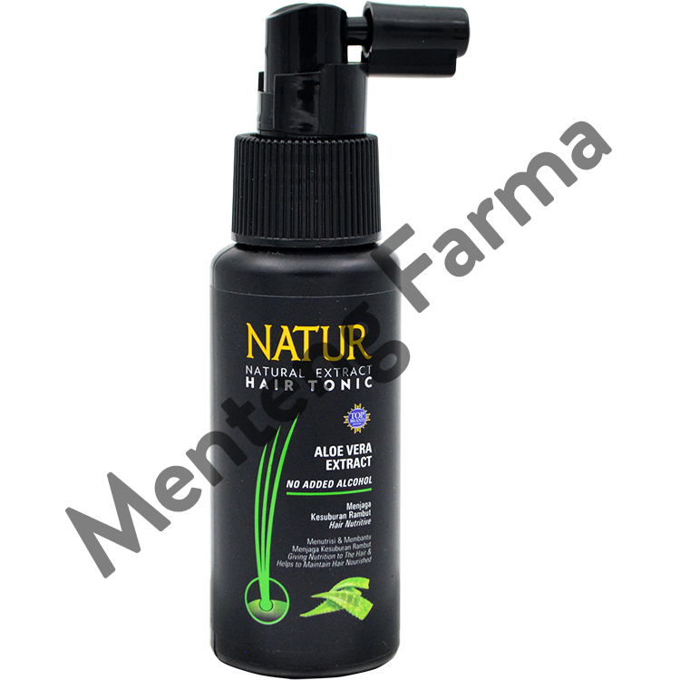 Natur Hair Tonic Aloe Vera Extract 50 ML - Vitamin Kesuburan Rambut - Menteng Farma