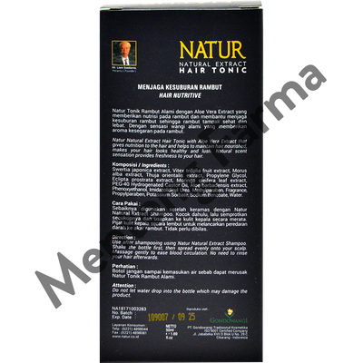 Natur Hair Tonic Aloe Vera Extract 50 ML - Vitamin Kesuburan Rambut - Menteng Farma