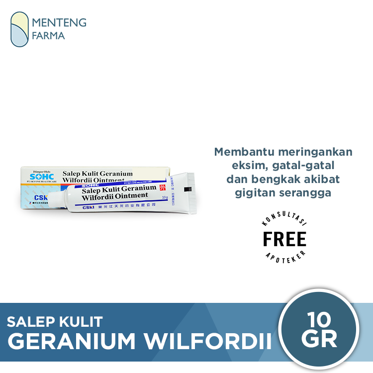 Salep Kulit Geranium Wilfordii Ointment - Menteng Farma