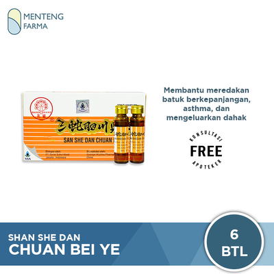 San She Dan Chuan Bei Ye - Obat Herbal Batuk Berdahak dan Batuk Kering - Menteng Farma