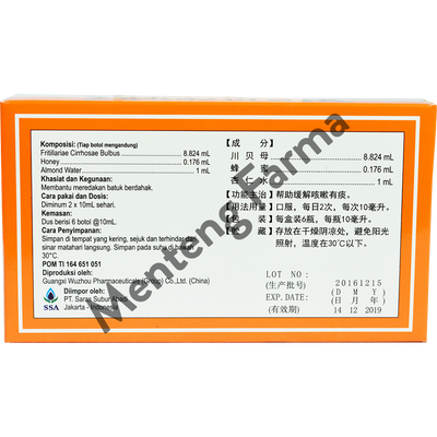 San She Dan Chuan Bei Ye - Obat Herbal Batuk Berdahak dan Batuk Kering - Menteng Farma