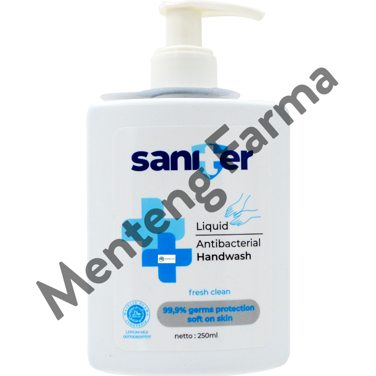 Saniter Handwash 250 ml - Sabun Cuci Tangan Antibacteri - Menteng Farma