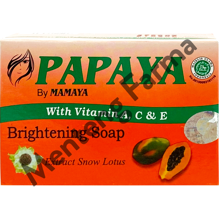 Sabun Papaya By Mamaya Anti Acne Soap 70 gr - Menteng Farma