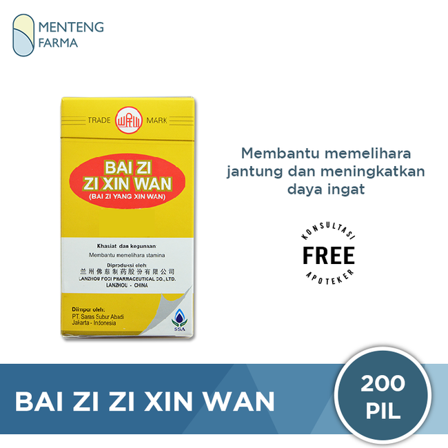 Bai Zi Zi Xin Wan (Bai Zi Yang Xin Wan) - Menteng Farma