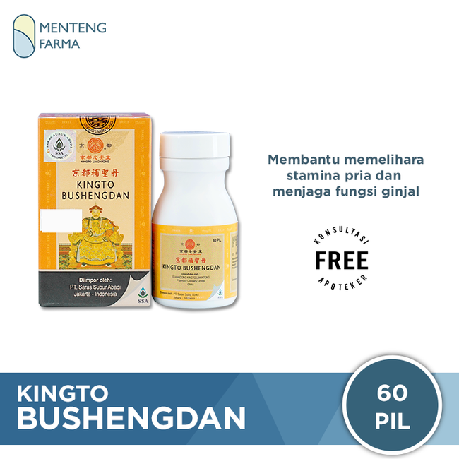 Kingto Bushengdan - Obat Penambah Stamina Pria - Menteng Farma