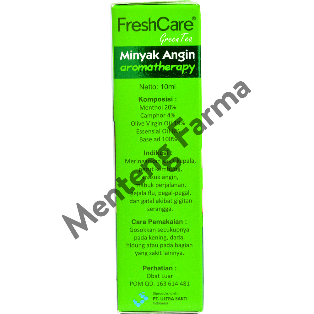 FreshCare Aromatheraphy Green Tea - Atasi Gejala Masuk Angin, Pegal - Menteng Farma