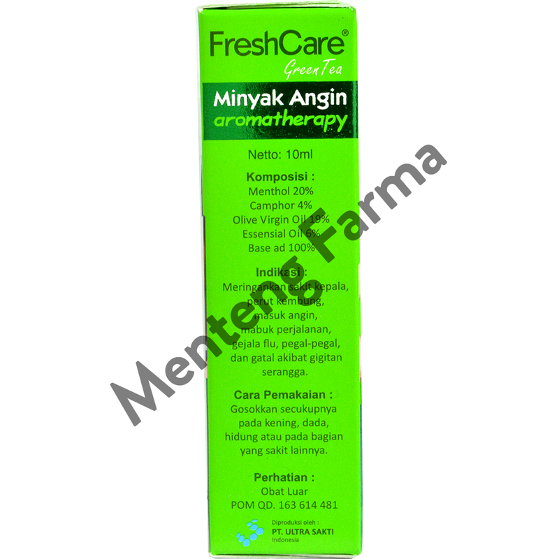 FreshCare Aromatheraphy Green Tea - Atasi Gejala Masuk Angin, Pegal - Menteng Farma