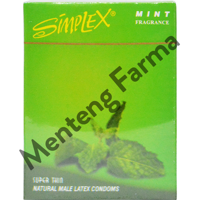 Kondom Simplex Mint Fragrance - Isi 3 - Menteng Farma