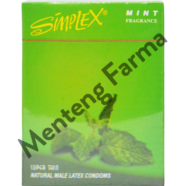Kondom Simplex Mint Fragrance - Isi 3 - Menteng Farma