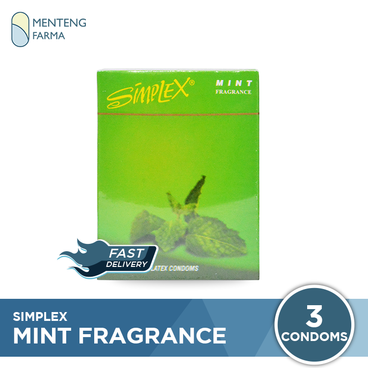 Kondom Simplex Mint Fragrance - Isi 3 - Menteng Farma