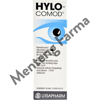 Hylo Comod Lubricating Eye Drops 10 mL - Obat Tetes Mata Kering - Menteng Farma