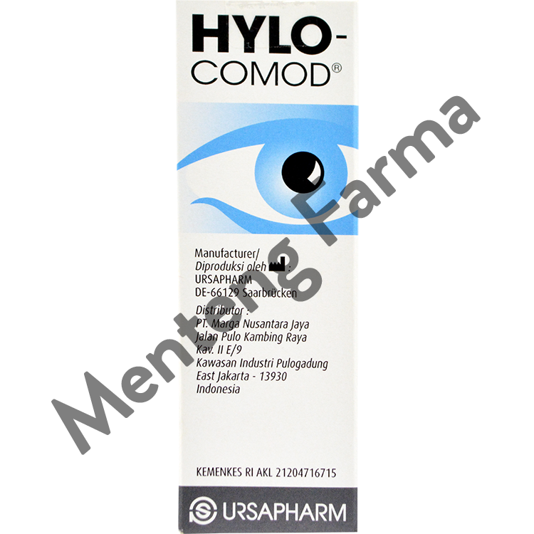 Hylo Comod Lubricating Eye Drops 10 mL - Obat Tetes Mata Kering - Menteng Farma