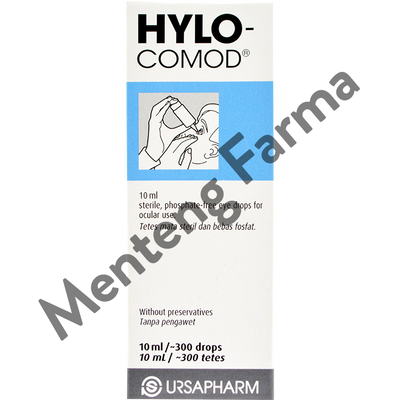 Hylo Comod Lubricating Eye Drops 10 mL - Obat Tetes Mata Kering - Menteng Farma