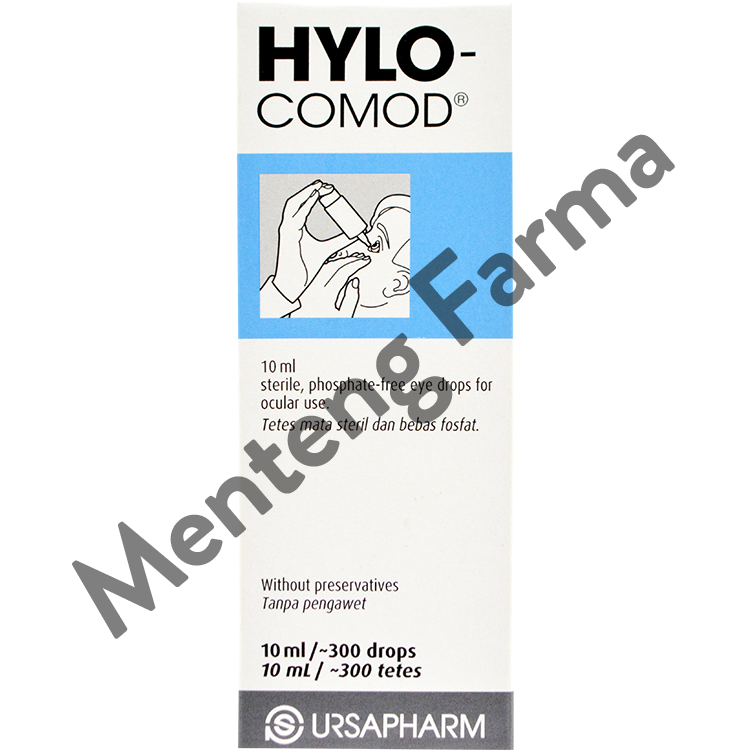 Hylo Comod Lubricating Eye Drops 10 mL - Obat Tetes Mata Kering - Menteng Farma