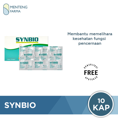 Synbio 10 Kapsul - Suplemen Kesehatan Pencernaan - Menteng Farma