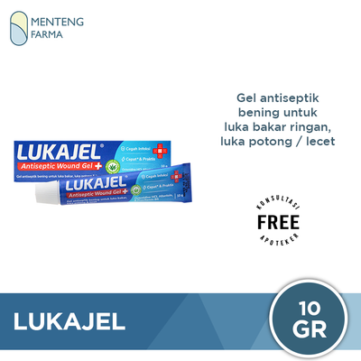 Lukajel 10 gr - Gel Antiseptik untuk Pengobatan Luka - Menteng Farma