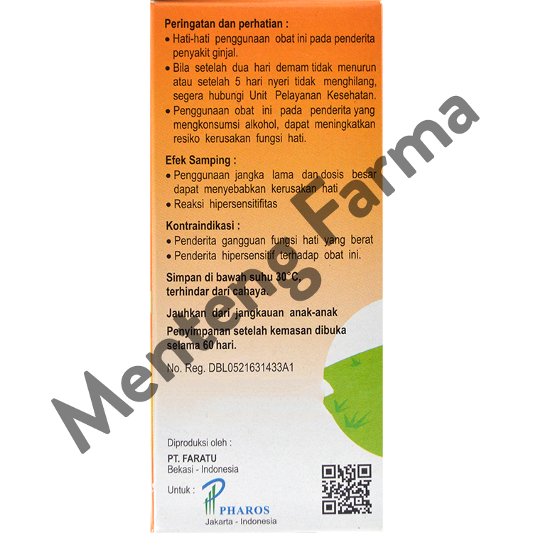 Praxion Suspensi 60 ml - Meredakan Demam Sakit Kepala dan Sakit Gigi - Menteng Farma