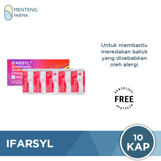 Ifarsyl 10 Kaplet - Obat Pereda Batuk Pilek Alergi - Menteng Farma