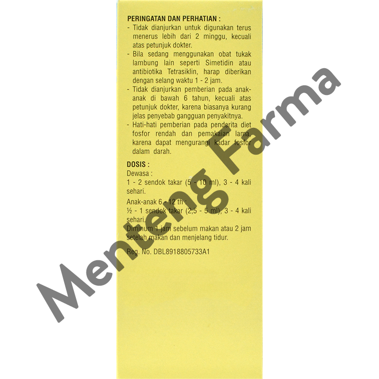 Magtral Sirup 120 ml - Obat Gangguan Lambung / Sakit Maag - Menteng Farma