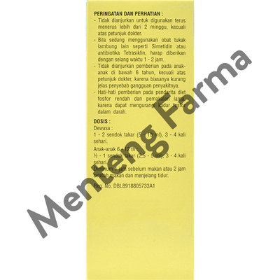 Magtral Sirup 120 ml - Obat Gangguan Lambung / Sakit Maag - Menteng Farma