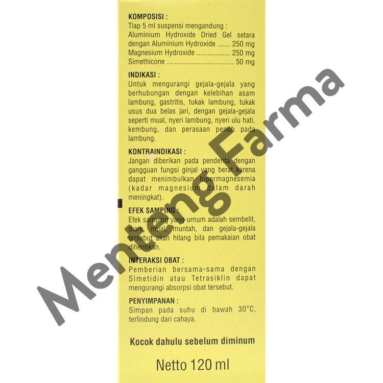 Magtral Sirup 120 ml - Obat Gangguan Lambung / Sakit Maag - Menteng Farma