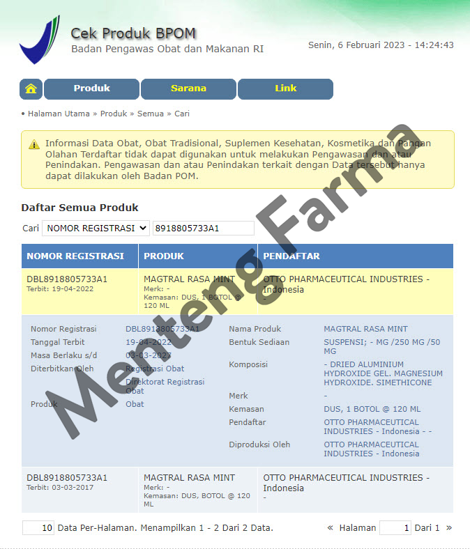 Magtral Sirup 120 ml - Obat Gangguan Lambung / Sakit Maag - Menteng Farma