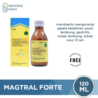 Magtral Forte Sirup 120 ml - Obat Gangguan Lambung / Sakit Maag - Menteng Farma