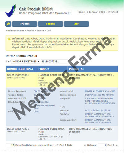 Magtral Forte Sirup 120 ml - Obat Gangguan Lambung / Sakit Maag - Menteng Farma