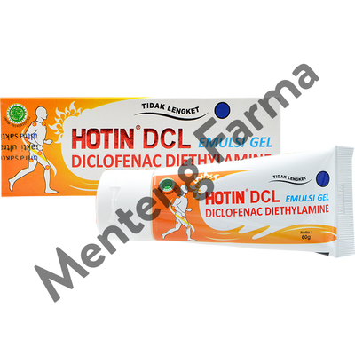 Hot In DCL Emulsi Gel 60 Gr - Gel Pereda Nyeri Sendi, Rematik, Memar - Menteng Farma