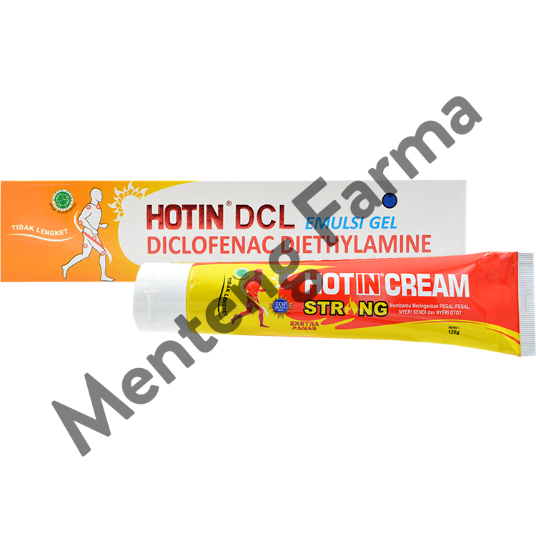 Hot In DCL Emulsi Gel 120 Gr - Gel Pereda Nyeri Sendi, Rematik, Memar - Menteng Farma