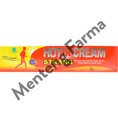 Hot In Cream Strong 120 Gr - Pereda Nyeri Otot dan Sendi Extra Panas - Menteng Farma