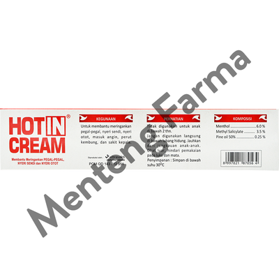 Hot In Cream 120 Gr - Pereda Nyeri Otot dan Sendi - Menteng Farma