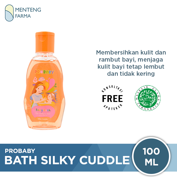 Probaby Bath Silky Cuddle 100 mL - Sabun dan Shampoo Bayi - Menteng Farma