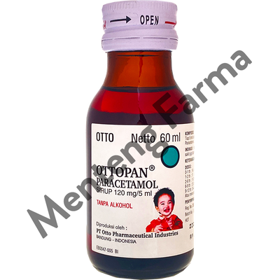 Ottopan Sirup 60 ml - Obat Demam dan Nyeri Ringan Anak - Menteng Farma