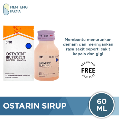 Ostarin Sirup 60 ml - Pereda Nyeri Ringan dan Sedang - Menteng Farma