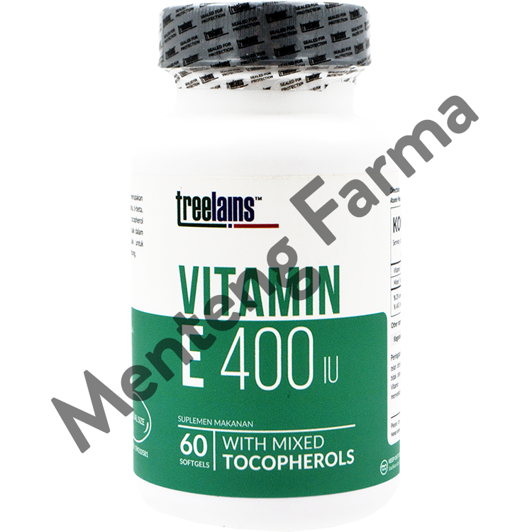 Treelains Vitamin E 400 IU 60 Kapsul - Vitamin Kulit & Jantung - Menteng Farma