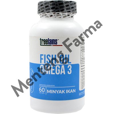 Treelains Fish Oil Omega-3 60 Kapsul - Suplemen Kesehatan Tubuh - Menteng Farma