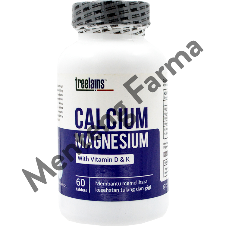 Treelains Calcium Magnesium 60 Tablet - Suplemen Tulang dan Gigi - Menteng Farma