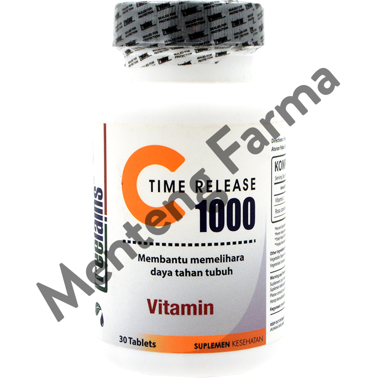 Treelains C 1000 Time Release 30 Tablet - Vitamin Daya Tahan Tubuh - Menteng Farma