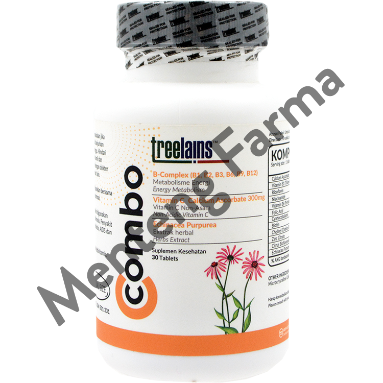 Treelains C-Combo 30 Tablet - Suplemen Antioksidan Daya Tahan Tubuh - Menteng Farma