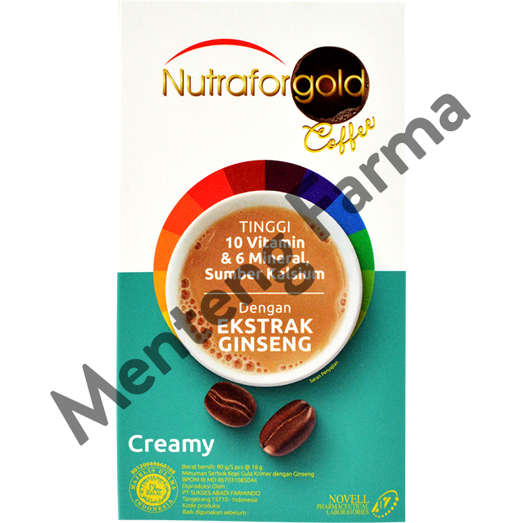 Nutrafor Gold Coffee Creamy - Kopi Ekstrak Ginseng - Menteng Farma