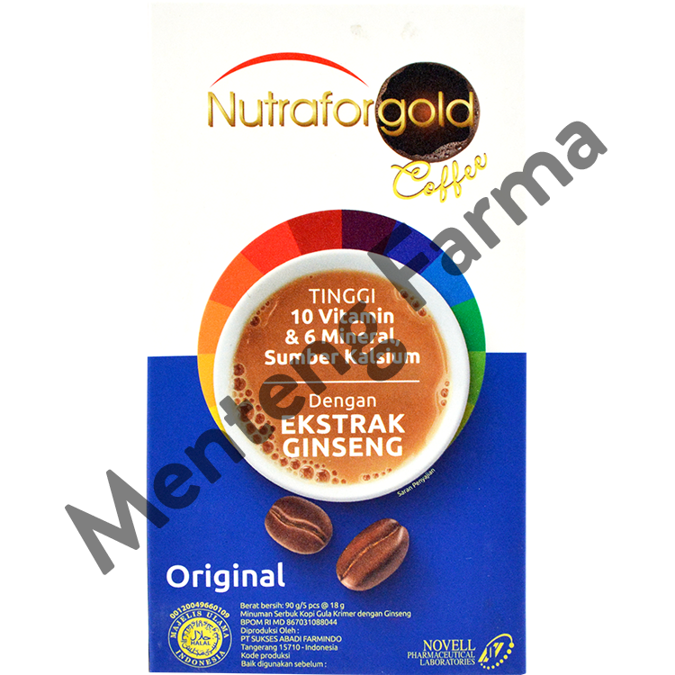 Nutrafor Gold Coffee Original - Kopi Esktrak Ginseng - Menteng Farma