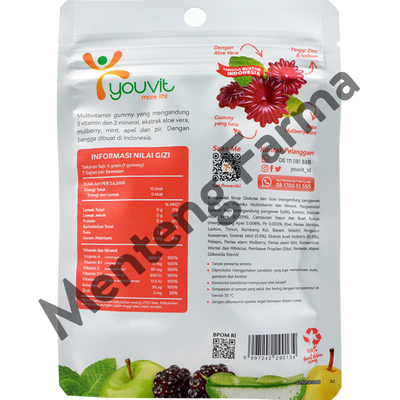 Youvit Acno 7 Gummies - Vitamin Untuk Kulit Berjerawat - Menteng Farma