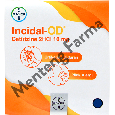 Incidal-OD 4 Kapsul - Obat Alergi Rhinitis Urtikaria - Menteng Farma