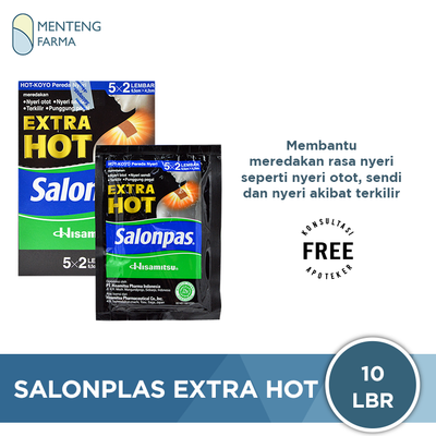 Salonpas Extra HOT - Koyo Pereda Nyeri Otot, Sendi, dan Terkilir - Menteng Farma