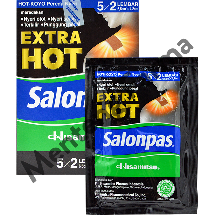 Salonpas Extra HOT - Koyo Pereda Nyeri Otot, Sendi, dan Terkilir - Menteng Farma