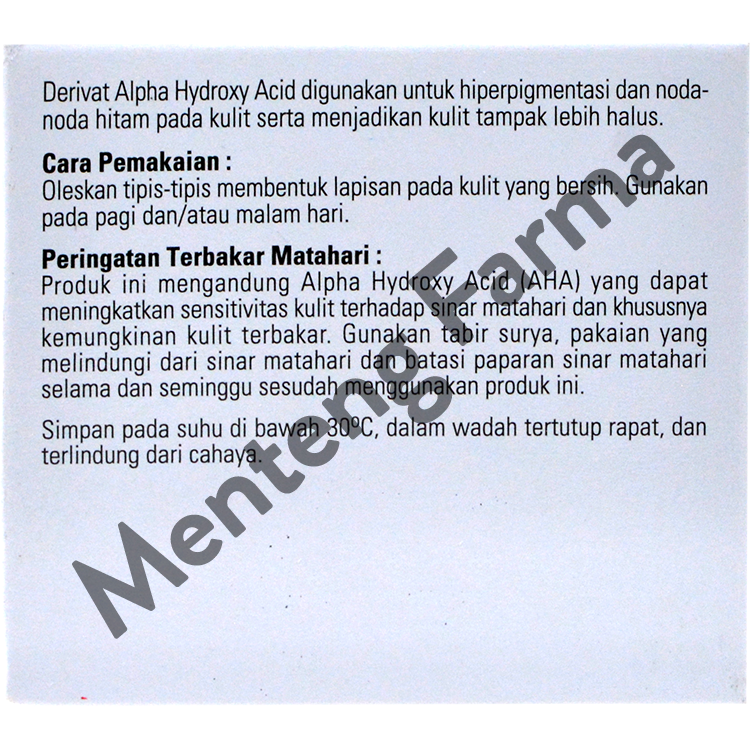 Glycore 10% Cream 10 g - Menyamarkan Kulit Gelap dan Flek Hitam - Menteng Farma